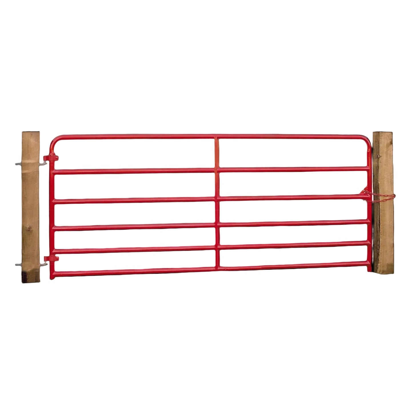 H&W Brand-HD-Gates with Hinges 2inch x 8ft Gate-Red