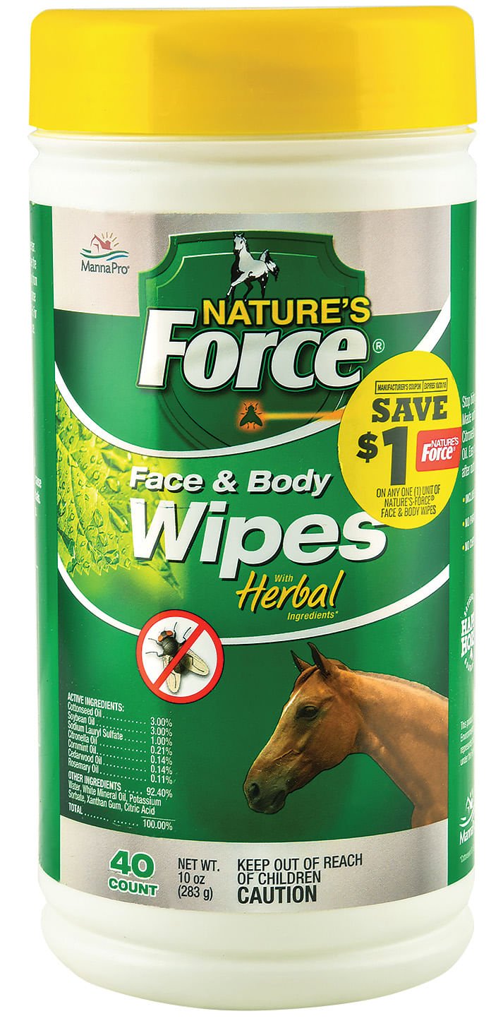 Nature's Force Insect Repellent Face & Body Wipes