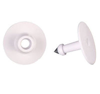 Y-Tex Blank Button Combo, White, 25 count
