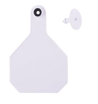 Y-Tex 4-Star Blank Combo Tag, Large, White, 25 count