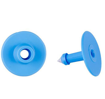 Y-Tex 2-Piece Female Blank Button Combo, Blue, 25 count