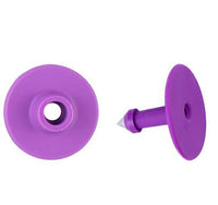 Y-Tex Blank Button Combo, Purple, 25 count