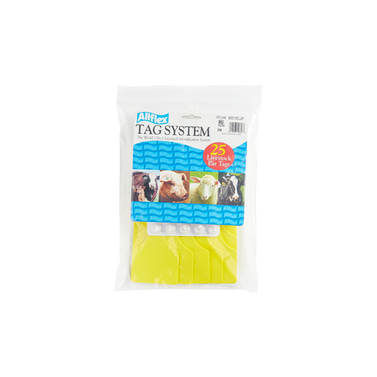Allflex Blank Yellow Tags, Maxi Female, Small Male
