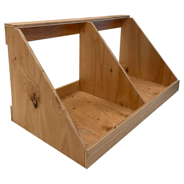 Double Hole Wood Nesting Box