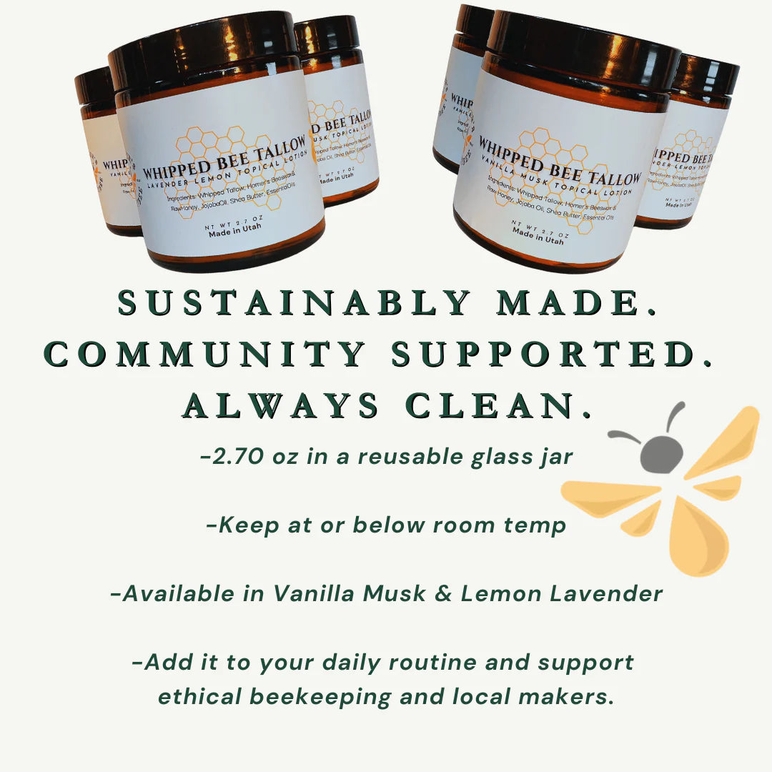 Homer's Whipped Bee Tallow Lotion- Vanilla Musk