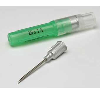 Aluminum Needle 18GA x 3/4"