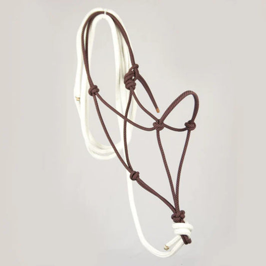 Steele Hand-Tied Rope Halter with 10' Lead – Average