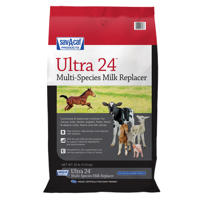 Sav-A-Caf Ultra 24 Multi-Species Milk Replacer, 8lb bag