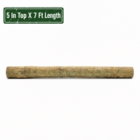 Treated Post- 5 In Top X 7 Ft-Rod Olsen