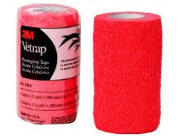 3M Red VetRrap, 4"x 5yd