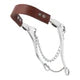 Weaver Mechanical Hackamore - Flat Leather Noseband, 8" Cheeks, Chain Included