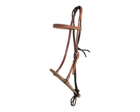 Hackamore with Headstall – 5/8" Cable Core Bosal (Mecate Not Included)