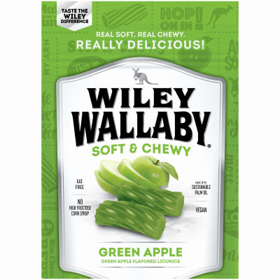 Wiley Wallaby Green Apple Licorice