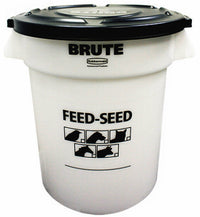 Brute Feed/Seed Container w/ Lid, 20Gal