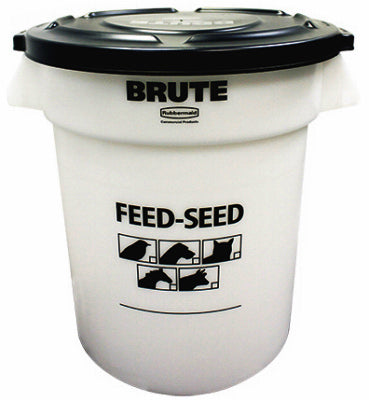 Brute Feed/Seed Container w/ Lid, 20Gal