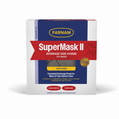 Farnam SuperMask II Avg. Horse Fly Mask w/ Ears