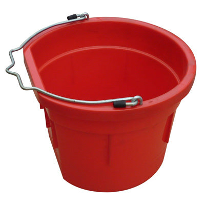 Master Rancher Red Flat-Sided Bucket, 8Qt