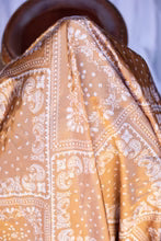 Pro Rate Equine Wild Rag, Tan Paisley Squares, 45"