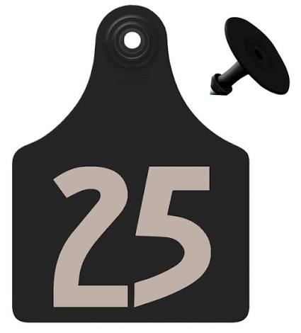 All Flex Maxi Female Tags, Black, #1-25