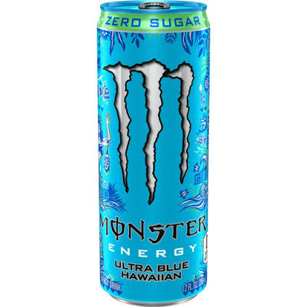 Monster Ultra Blue Hawaiian, Zero Sugar Can, 12fl oz