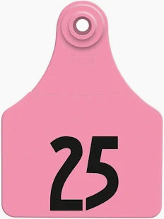 All Flex Large Female Tags, Pink, #1-25